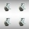Service Caster 5 Inch SS Thermoplastic Rubber Swivel Caster Set with Roller Bearings and Brakes SCC-SS30S520-TPRRF-TLB-4 - alternate 1